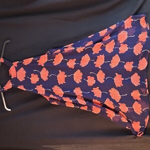 Black Bead brand floral print flowy sleeveless dress with liner. Size M/6